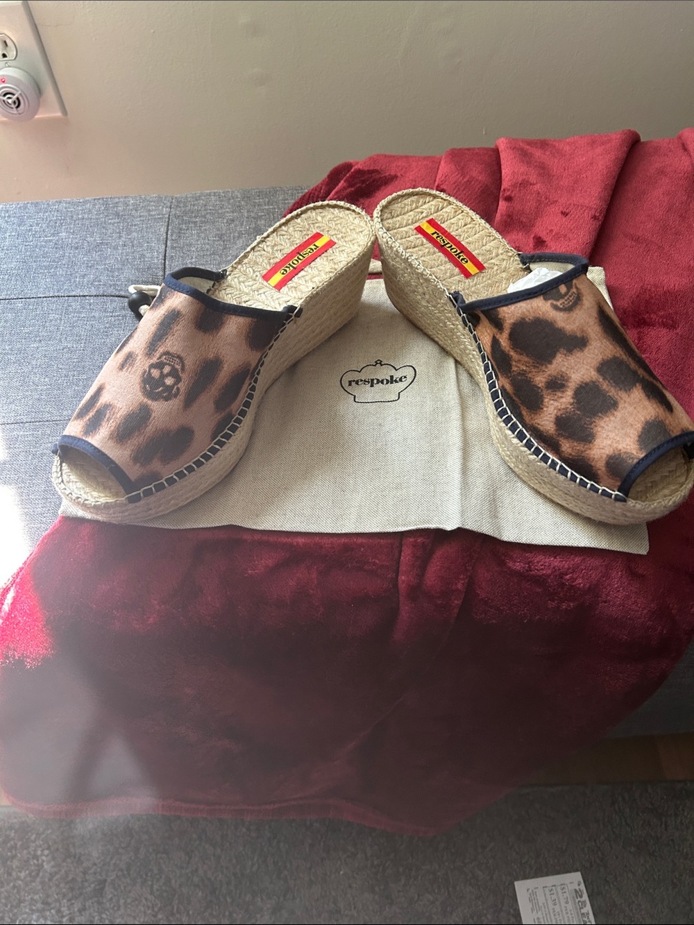 Francesca Leopard Print Wedge Sandals - Women